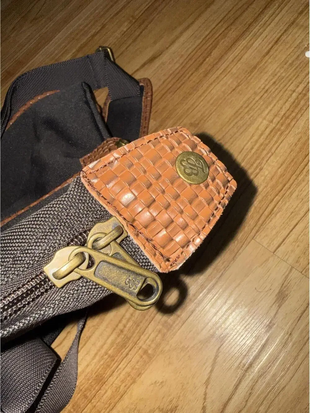 Vintage Tommy Bahama Canvas and Leather Trim Large Duffel Bag
